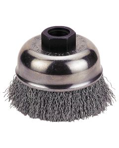 Firepower CUP BRUSH, 3", CRIMPED WIRE
