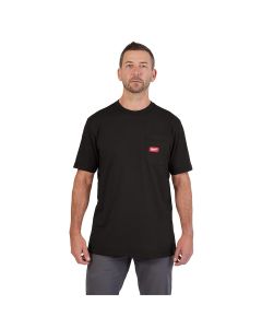 MLW605B-XL image(1) - Milwaukee Tool GRIDIRON Pocket T-Shirt - Short Sleeve Black S