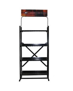 INT399 image(0) - Surewerx Usa Heavy Duty, 4-Shelf Vertical Display, Diamond Plate Steel