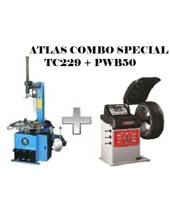 Atlas Automotive Equipment Atlas Equipment TC229 Rim Clamp Tire Changer + PWB50 Wheel Balancer Combo Package
