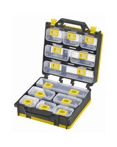 LDS1010497 image(0) - ShopSol Storage Case 2- Sided 12 bins with Carry Strap