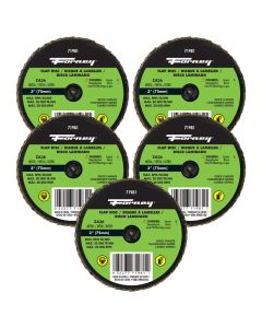 FOR71615 image(0) - Forney Industries Quick Change Flap Disc, 36 Grit, 3 in (5-Pack of Forney 71981)