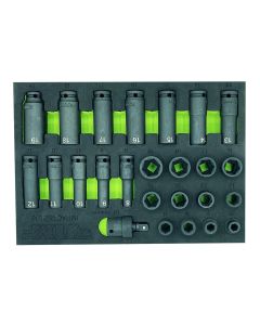 VIMIMPACT625M image(1) - VIM Tools 25 PC. 3/8" DR. METRIC  IMPACT SOCKET SET