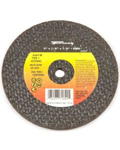 FOR71842-5 image(0) - Forney Industries Cut-Off Wheel, Metal, Type 1, 3 in x 1/8 in x 1/4 in 5 PK