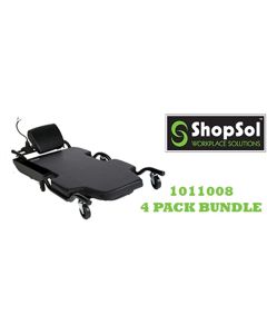LDS (ShopSol) Creeper Wide Body w Parts Tray and Lights 4 PK