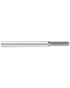 KnKut KnKut SC-41 Cylindrical Ball Nose Carbide Burr 3/32" x 7/16" x 1-1/2" OAL with 1/8" Shank