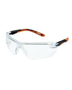 Sellstrom - Safety Glasses - XM310 Series - Clear Lens - Black/Orange Frame - Hard Coated