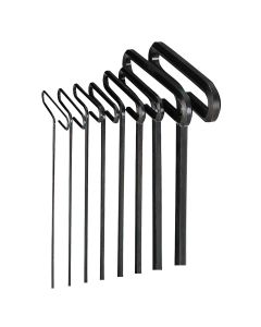 EKL33168 image(0) - Eklind Tool Company HEX KEY SET 8 PC T-HANDLE 6IN SAE 3/32-1/4IN.