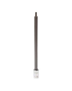 MAY16659 image(0) - Mayhew Mayhew 1/8-Inch SAE Hex Long Insert Socket Bit, 1/4-Inch Drive