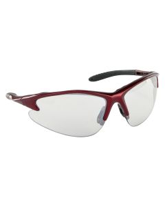 SAS Safety DB2 Safe Glasses w/ Red Frame and Indoor/Outdoor Lens in Polybag