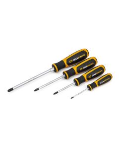 KDT80061H image(0) - GearWrench 4 Pc. Pozidriv&reg; Dual Material Screwdriver Set