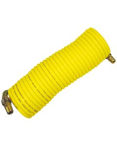 MIL1669 image(0) - 1/4 in. x 25 ft. Nylon Re-Koil Air Hose, Yellow