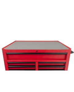 KTI75133 image(4) - K Tool International 41" Premium 10 Drawer Double Bay 1,000 lb. Tool Box (Matte Red)