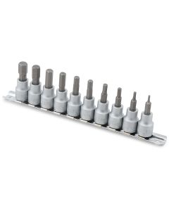 TIT16170 image(1) - TITAN 10-PC 3/8" DR METRIC HEX BIT S