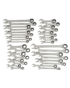 KDT85034 image(0) - 34 Pc. 12 Point Standard & Stubby Ratcheting Combination SAE/Metric Wrench Set
