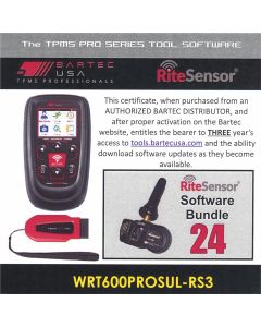 BATWRT600PROSULRS3E image(0) - Bartec USA 3 Year Software License for the Tech600PRO w/ 24 RITE-SENSORS