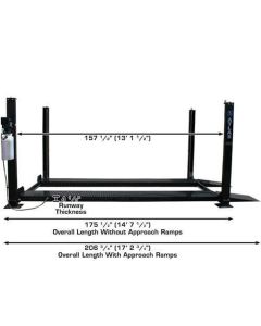 ATEXH-PRO8-COMBO-FPD image(2) - Atlas Automotive Equipment Atlas Equipment PRO8000 4 Post Lift + RJ35 Sliding Jacks Combo