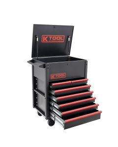 KTI75122 image(1) - K Tool International Premium 7 Drawer 750 lb. Service Cart (Matte Black)
