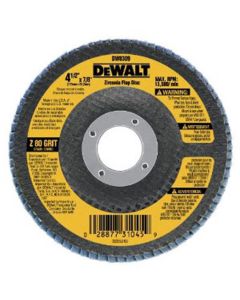 DWTDW8309 image(0) - DeWalt 4.5"x7/8" 80gt Zirc T29 Flap D