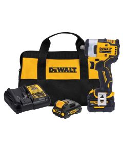 DWTDCF903GJ1G1 image(0) - DeWalt 12V 3/8" Compact Impact Wrench Kit w/ Hog Ring