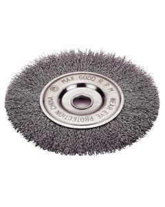 FPW1423-2327 image(0) - WHEEL BRUSH 4", CRIMPED WIRE, 5/8"-11NC, 1/2"WIDTH