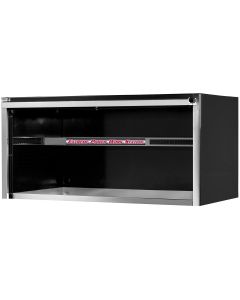 EXTEX5501HCQBKCR image(0) - Extreme Tools&reg; EXQ Series 55in W x 30in D Professional Extreme Power Workstation Hutch  Black w Chrome Handle