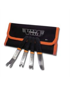 VIMDT1 image(1) - VIM Tools Door And Trim Tool Set, Stainless, 4 Piece Set, Dipped Handles