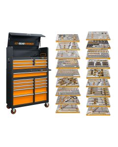 KDTMEGAMOD873 image(0) - Gearwrench 873 PC MTS IN MODULAR TRAYS W/STORAGE