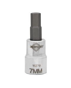 MAY16279 image(1) - Mayhew Mayhew 7 MM Metric Hex Short Insert Socket Bit, 3/8-Inch Drive