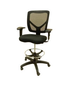 LDS1010820 image(0) - LDS (ShopSol) Workbench Chair w/ fabric seat and  mesh backrest