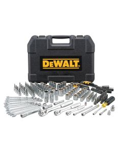 DWTDWMT75000 image(0) - DeWalt  Drive Socket Set For Mechanics, 200-Piece, 1/4" & 3/8" & 1/2" Drive, Mm/SAE