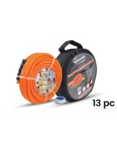 BLBPV3825KIT2 image(0) - BluBird 3/8" x 25' PVC 13pc Air Hose Kit