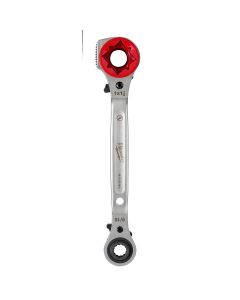 MLW48-22-9216M image(1) - Milwaukee Tool Lineman's 5in1 Ratcheting Wrench w/ Milled Strike Face