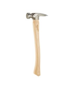 MLW48-22-9419 image(0) - Milwaukee Tool 19oz Milled Face Hickory Handle Framing Hammer