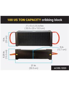 ESC12520 image(0) - ESCO 100 US TON CAPACITY cribbing block 21 x 9 x 5.25 inches