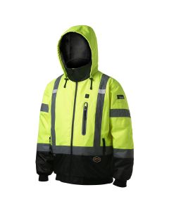 SRWV1210160U-XL image(0) - Pioneer Pioneer - Hi-Vis Heated Bomber Jacket - Yellow/Green - Size XL