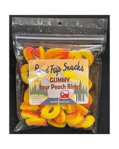 Smokehouse Jerky Gummy Sour Peach Rings; Snack Items