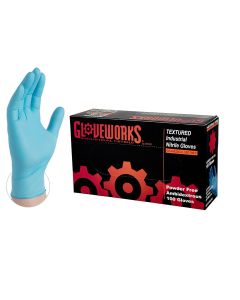 AMXINPF44100 image(0) - Ammex Corporation Gloveworks Nitrile Powder Free Gloves M