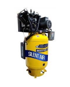 EMXESP10V120Y3 image(0) - Emax Industrial Plus 10 HP 3 PH 120 GALLON VERTICAL WITH AIR SILENCER-With 3CYL Pressure Lube Pump