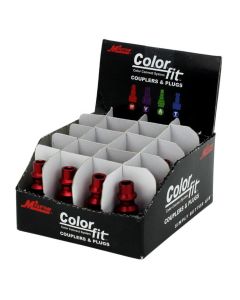 MIL728MC-20 image(0) - Milton Industries ColorFit Plugs, M-style Red, 1/4" FNPT