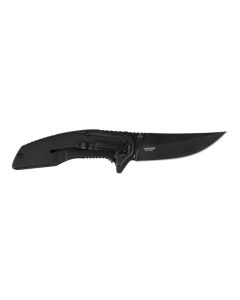 KER8320BLK image(0) - Kershaw Outright Assisted Open Frame Lock Trailing Point Blade EDC Folding Pocket Knife - Black