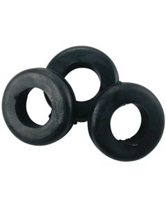 JTT4404-1H image(0) - The Best Connection 1/2" MOUNTING HOLE BLACK VINYL GROMMET 11 PCS