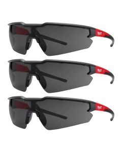 MLW48-73-2054 image(0) - Milwaukee Tool 3PK Safety Glasses - Tinted Anti-Scratch Lenses