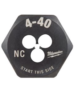 MLW49-57-5308 image(1) - Milwaukee Tool 4-40 NC 1-Inch Hex Threading Die