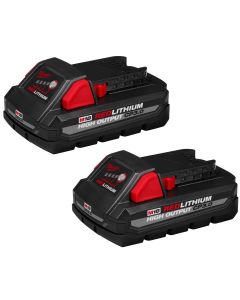 MLW48-11-1837 image(0) - Milwaukee Tool M18 REDLITHIUM HIGH OUTPUT CP3.0 Battery 2-Pack