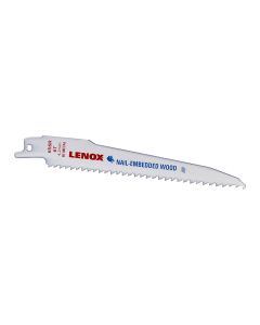 LEX20573 image(0) - Lenox Tools Reciprocating Saw Blades, 656R, Bi-Metal, 6 in. Lo