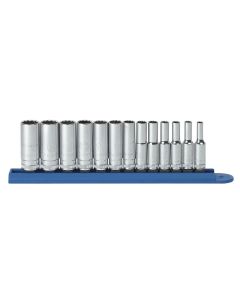 GearWrench 13PC 1/4" DR 12PT DEEP METRIC SOCKET SET