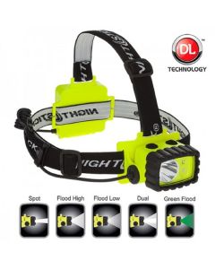 Bayco BAYCO NIGHTSTICK LED HEADL AMP WHITE AND GREEN LED'S HI-VIZ GREEN BASE