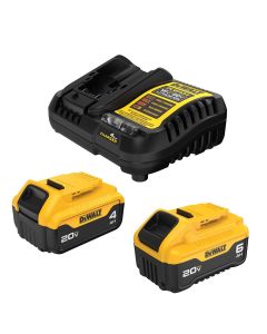 DeWalt 20V MAX Lithium-Ion 6.0Ah, 4.0Ah Battery and Charger Starter Kit