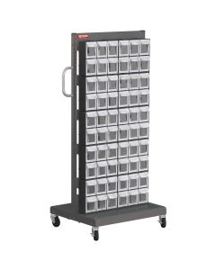 LDS1010544 image(0) - LDS (ShopSol) Mobile Parts Cart - Flip Out Bin, 60 Bins